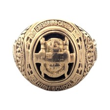 Anello college vintage in oro