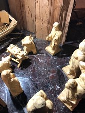 Presepi in legno intagliati a