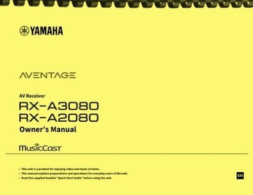 Yamaha aventage a3080 - aventage, rx-a3080