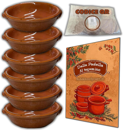 Tegamini terracotta - tegamini, in