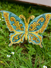 FARFALLA IN CERAMICA VIETRESE