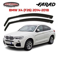DEFLETTORI BMW X4 F26 (DAL 2014 AL 2018) FARAD SET COPPIA ANTIVENTO FUME' 14172M