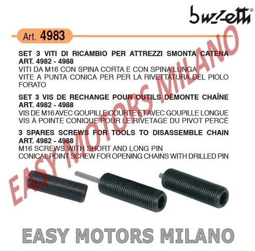 Buzzetti moto set pezzi - set, 3