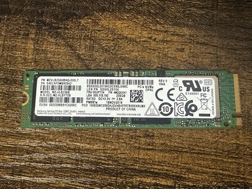 Ssd salute samsung 256 - ssd, gb