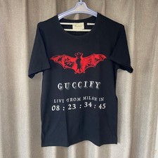 GUCCI T-shirt stampa pipistrello taglia S top uomo vestiti estivi corti