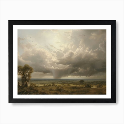 Quadro dipinto olio campagna