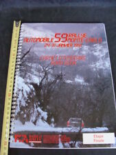 59°rallye di Montecarlo carnet d'itinerario road book note settori Lancia Fiat