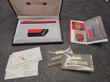 Ferrari Formula Cartier Vintage  Penna Stilografica E Accendino