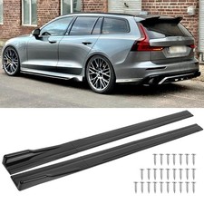 Sdoppiatore prolunga pannello oscillante gonne laterali auto 86,6" per Volvo S60 V60 S40 V40