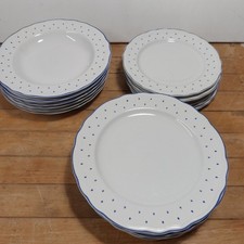 RICHARD GINORI GOCCE POIS BLU ANTICO DOCCIA 18 PIATTI