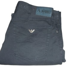 Armani Jeans J21 regular fit denim dritto elasticizzato W34 L32 blu scuro uomo j81pw