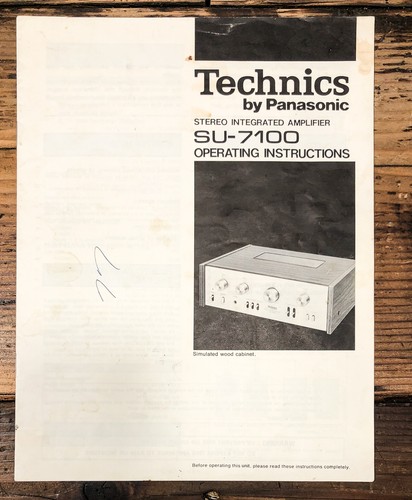 Technics 7100 amplificatore - technics, su-7100