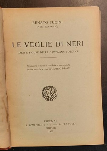 Fucini renato veglie di - fucini,