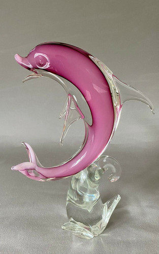 Statuina delfino mirtillo rosa - statuina,