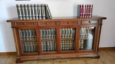 enciclopedia treccani Nuova. 63 volumi. Mobile intarsiato e vetrato