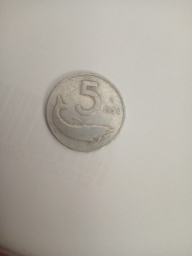 Moneta lire del - 5,