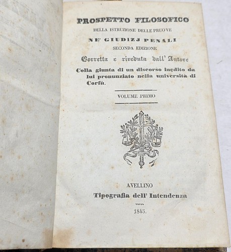 Libro antico 1845 diritto - libro,