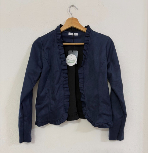 Giacchetto scamosciato blu - , tg