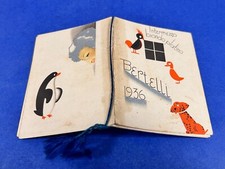 Calendarietto BERTELLI 1936 Intermezzo biondo platino