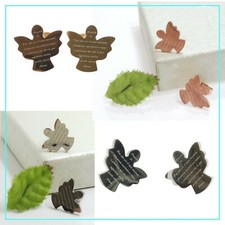 Orecchini donna in acciaio inox angelo con preghiera argento ramato angioletto