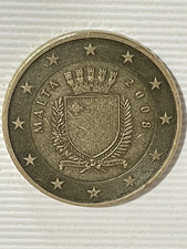 50 CENTESIMI Euro MALTA 2008 CONIO RARE COIN