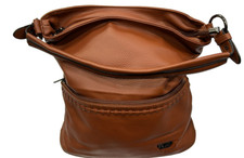 BORSA COVERI IN CUOIO CON