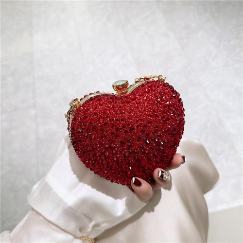 Pochette stile cristallo cuore