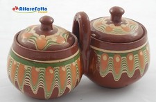 H 623 PORTA SALE E PEPE IN CERAMICA DECORATI A MANO