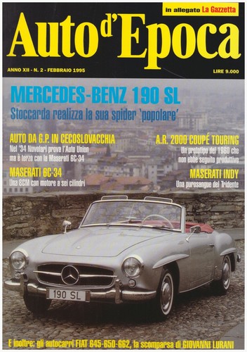 Auto epoca febbraio 1995 - auto,