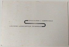 Luigi ONTANI L. BARTOLINI E. MARISALDI, DAOLIO Critica in opera 2 Bologna 1994