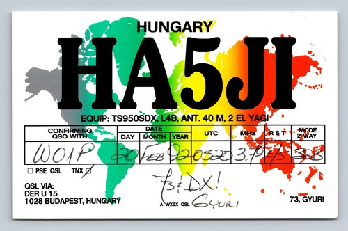 Radioamatore qsl ha5ji - radioamatore,