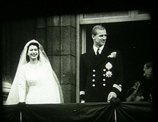 16mm Film Newsreel 1947 Queen