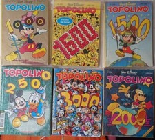 TOPOLINO LIBRETTO  6 NUMERI SPECIALI RARISSIMI 1000-1500-1600-2000-2500-3000