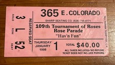 Biglietto Rose Bowl Parade