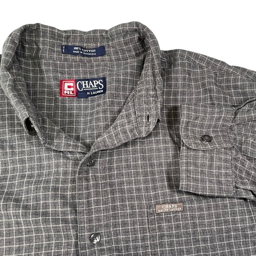 Camicia chaps xxl - camicia, grigia