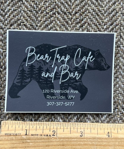 Adesivo bear trap bar - adesivo,
