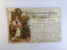 Cartolina Pubblicitaria Fabbrica di Macchine da cucire Kohler Germania c16
