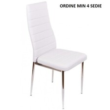 SEDIA SIMILPELLE BIANCA