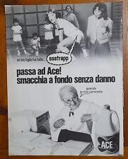 advertising Pubblicità 1983 ACE CANDEGGINA
