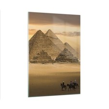 Quadro su Vetro 80x120cm Piramide egitto deserto Stampe Immagini Moderni Murale