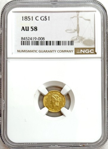 1851 charlotte oro zecchino - 1851, c