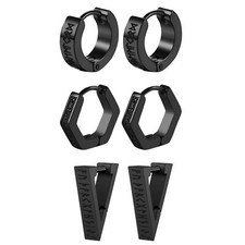 Orecchini a cerchio geometrici