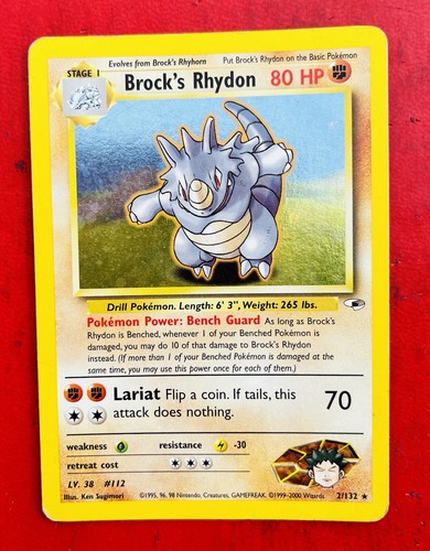 Lotto carte pokemon brock - lotto, brock's