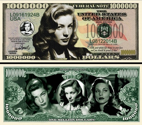 Lauren bacall banconota - lauren,