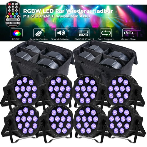 Rgbw led par ricaricabile - par,