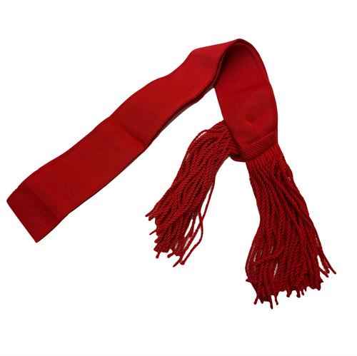 Scarlet red dress sash - sash,