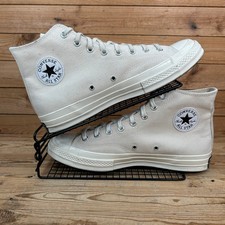 Converse scarpe da ginnastica uomo taglia UK 11 Chuck 70 beige tela naturale scarpe casual CT