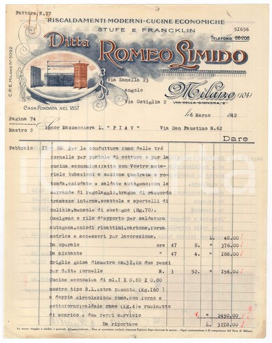 1942 milano via ostiglia - milano,