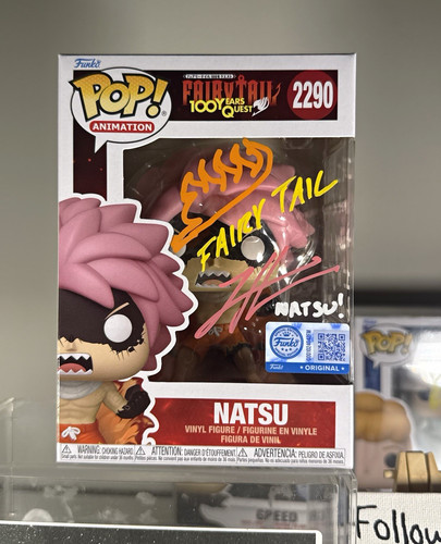 Funko pop natsu signed - funko, pop!