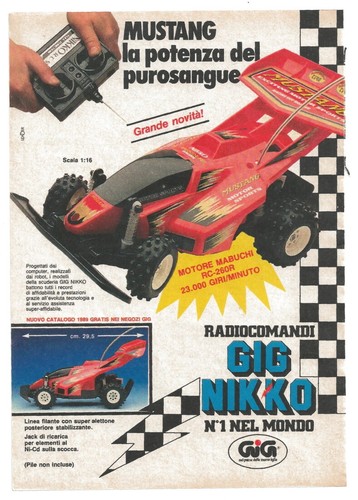 Pubblicità 1989 auto - , gig